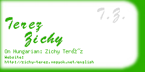 terez zichy business card